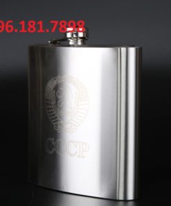 Alternative view of Bình rượu inox CCCP 48 oz (1.5L), bao da cá tính
